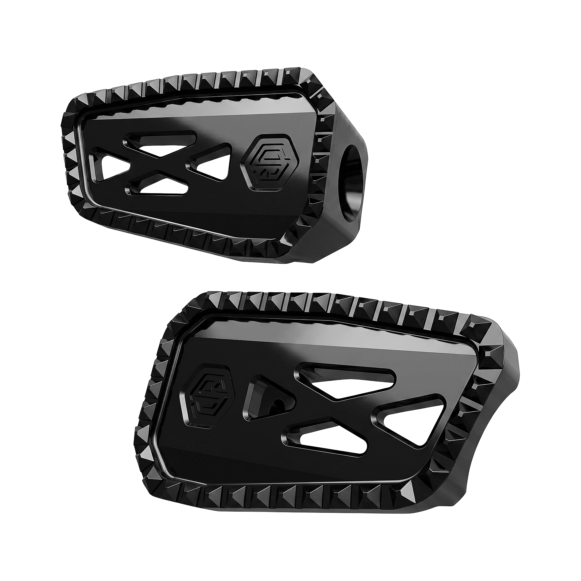 Diamond-Grip Billet Mini Floorboards