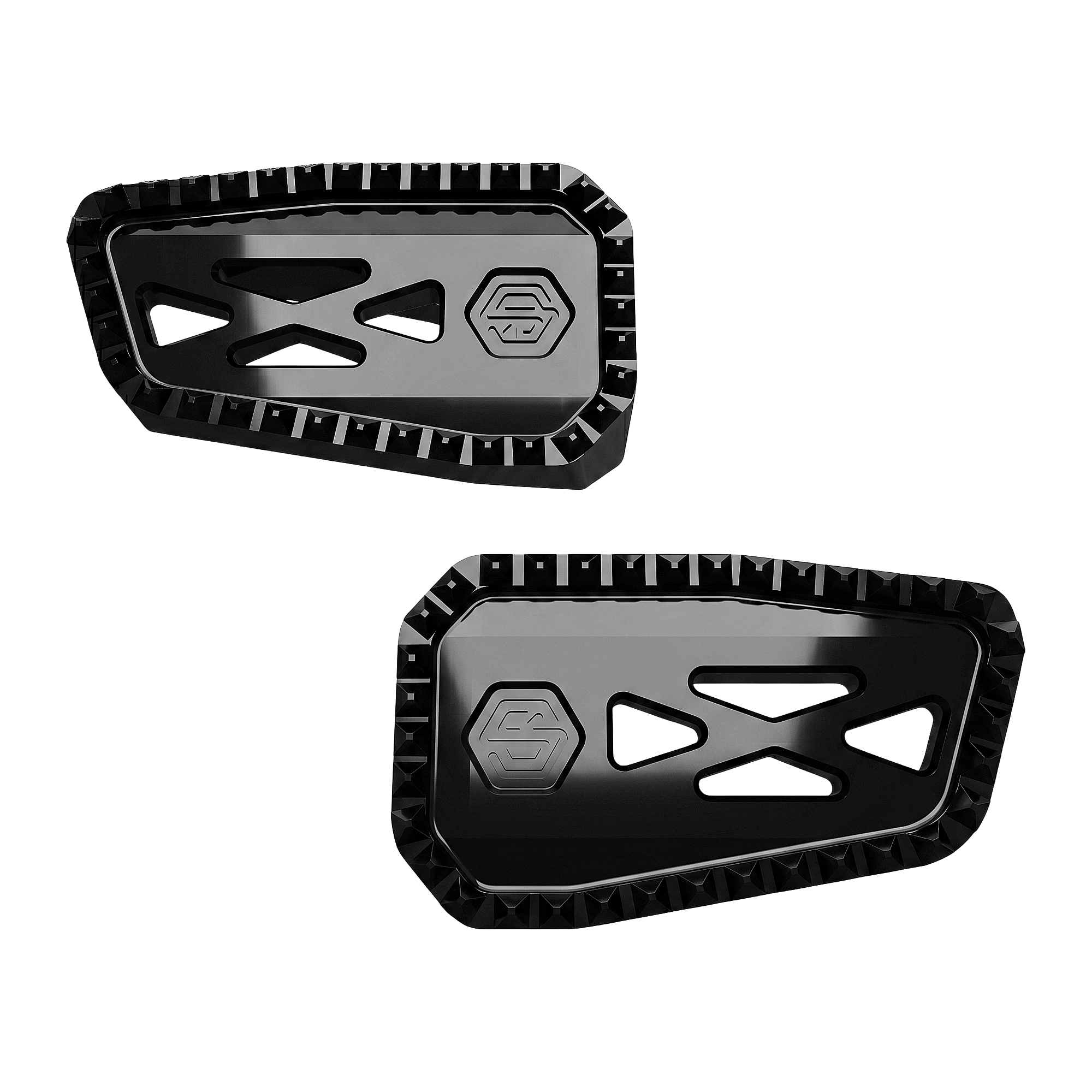 Diamond-Grip Billet Mini Floorboards - 图片 2