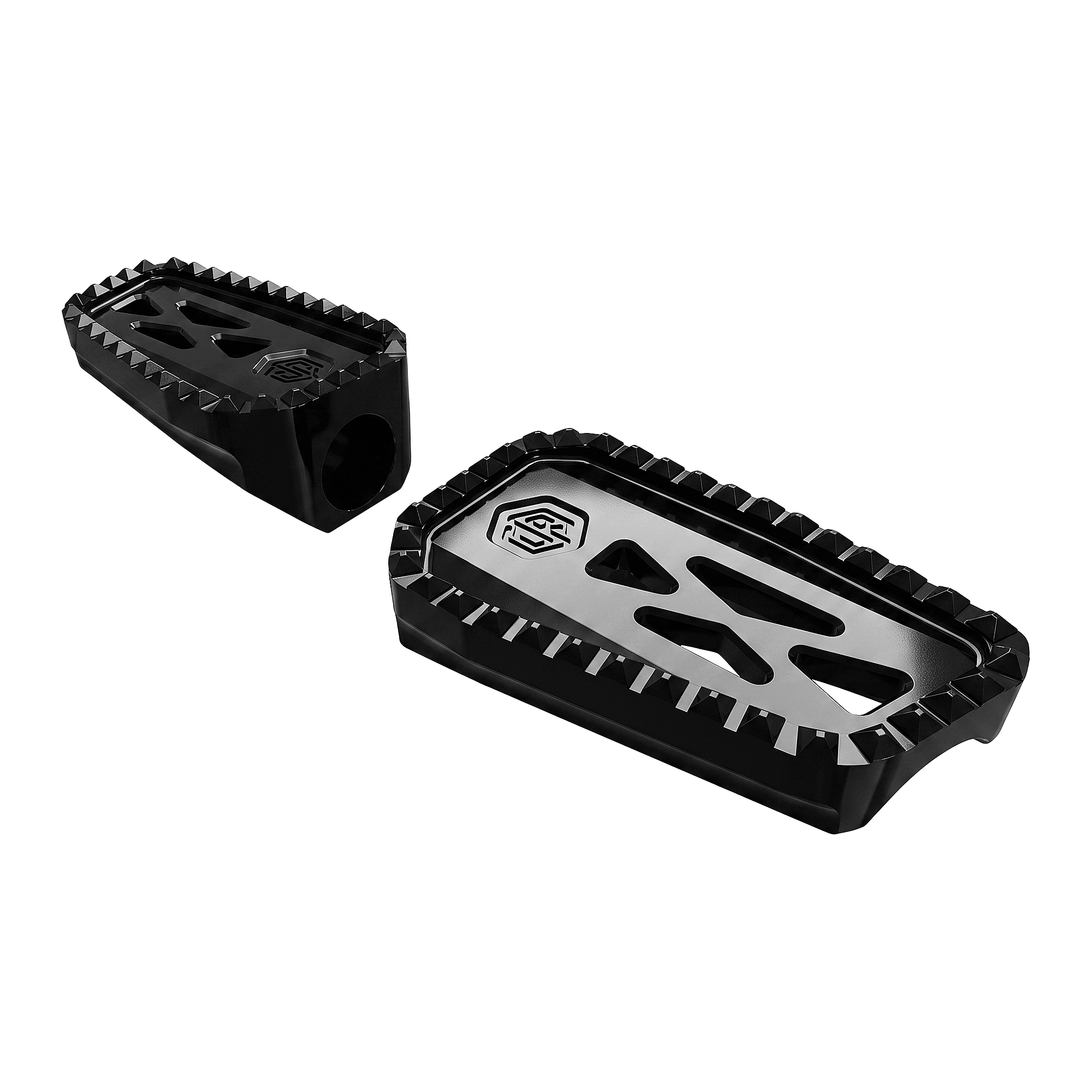 Diamond-Grip Billet Mini Floorboards - 图片 4