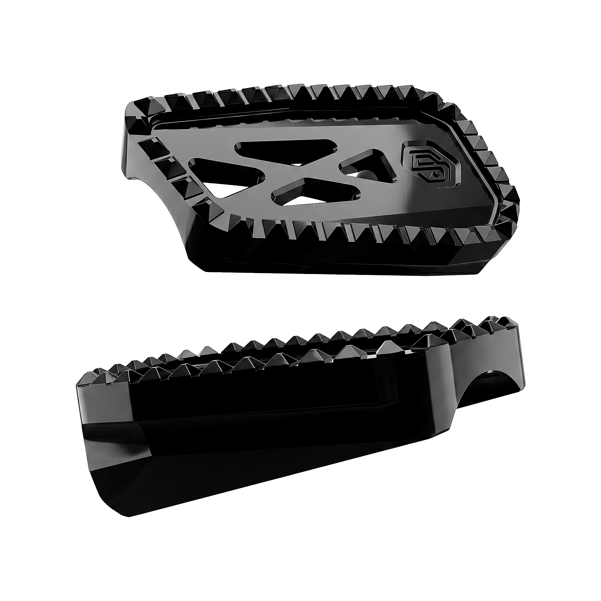 Diamond-Grip Billet Mini Floorboards - 图片 3