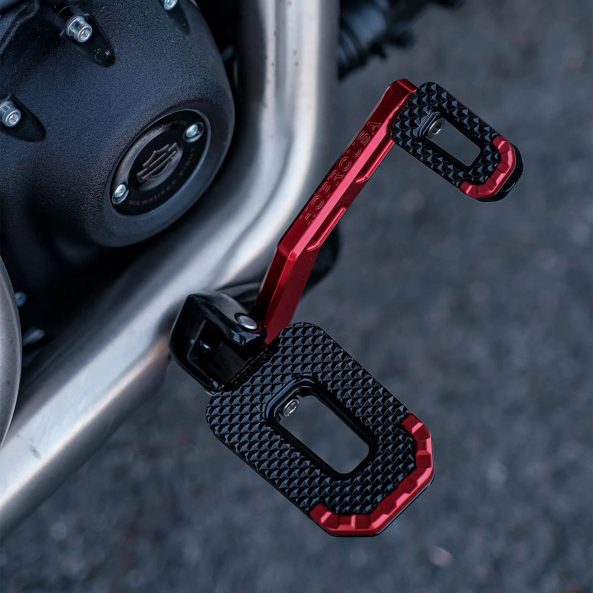 CNC Aluminum Brake Arm & Pedal for M8 Softail - Image 6