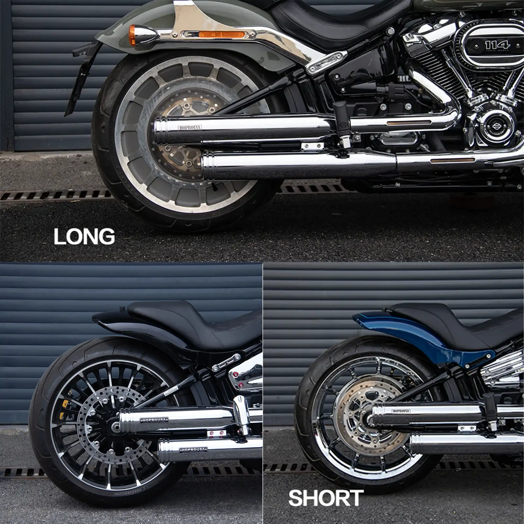 Dual Slip-On Mufflers for 2018+ Harley Softail - Image 8