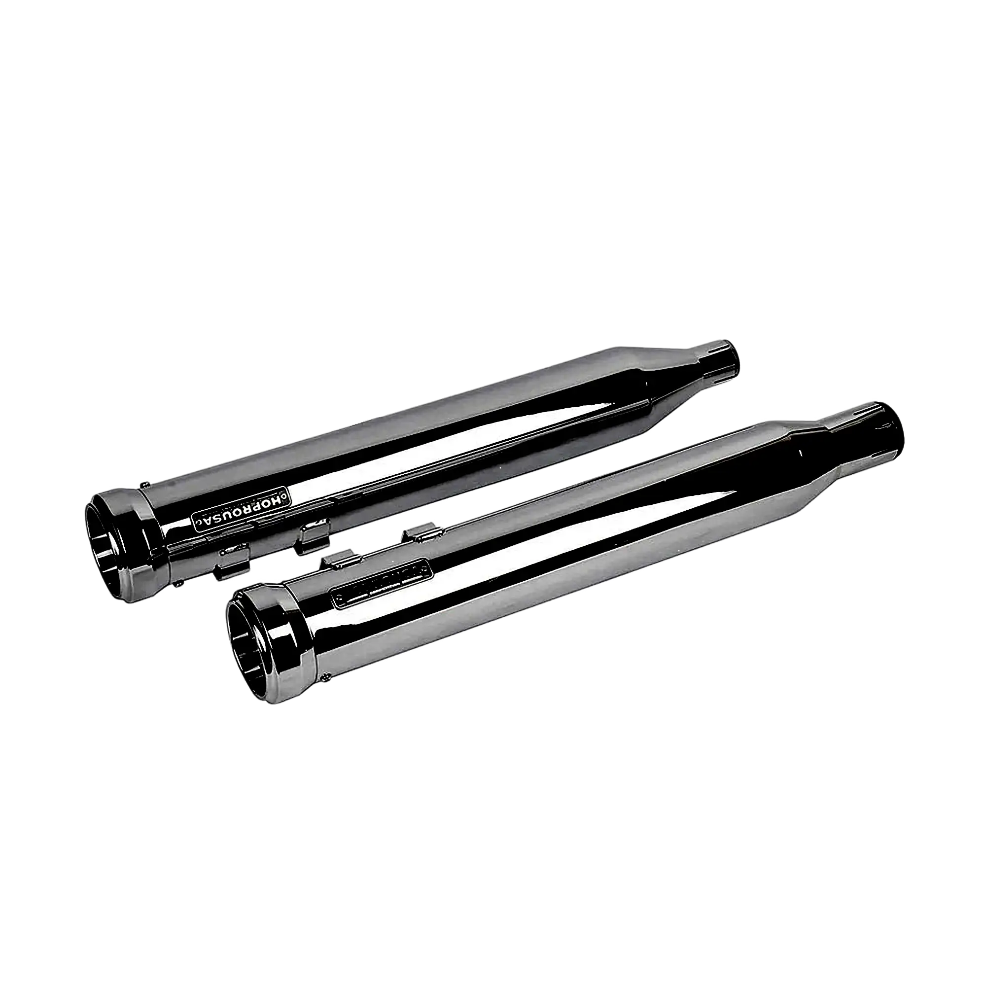 Chrome Slip-On Mufflers for 2017+ Harley Touring - Image 2