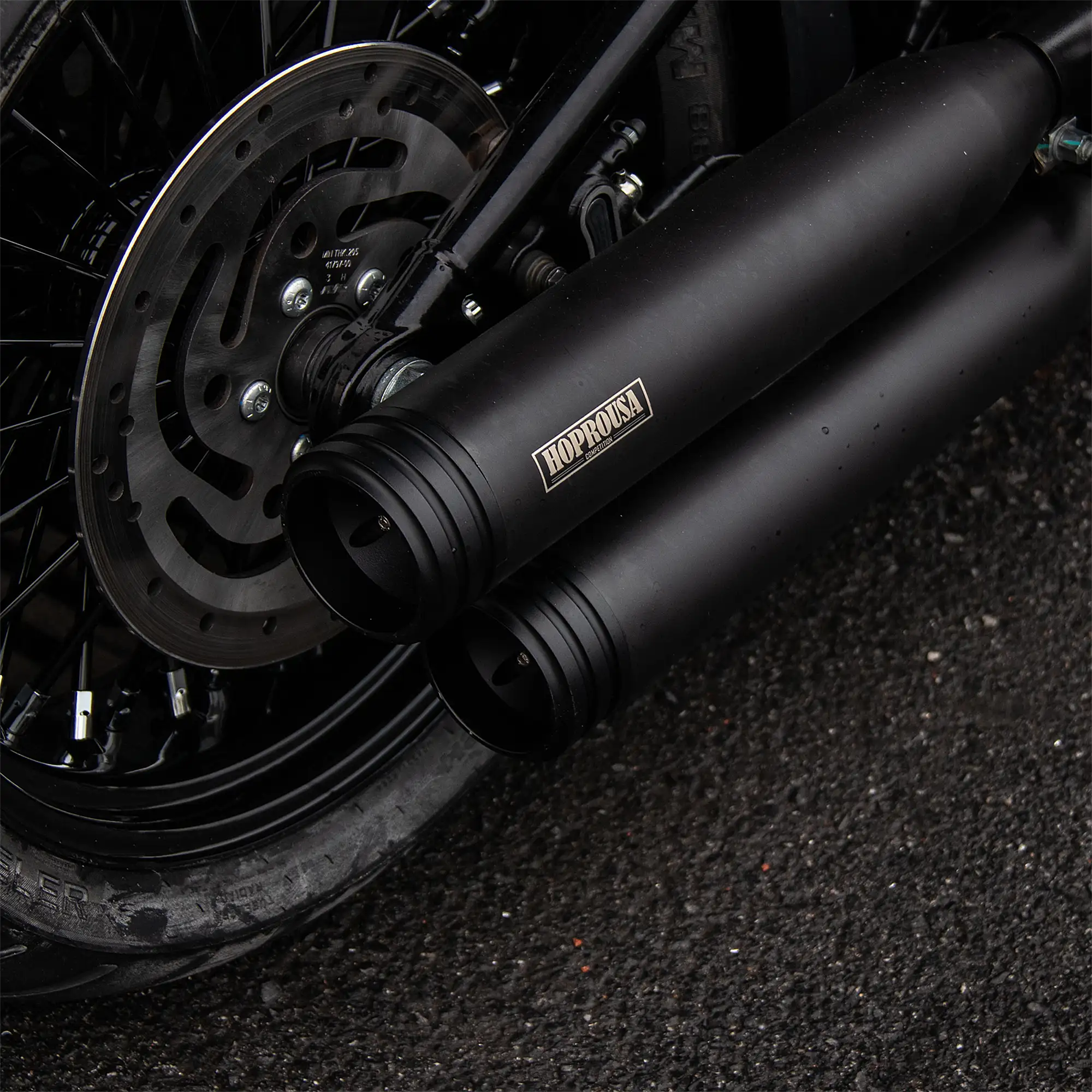 Dual Slip-On Mufflers for 2018+ Harley Softail - Image 6