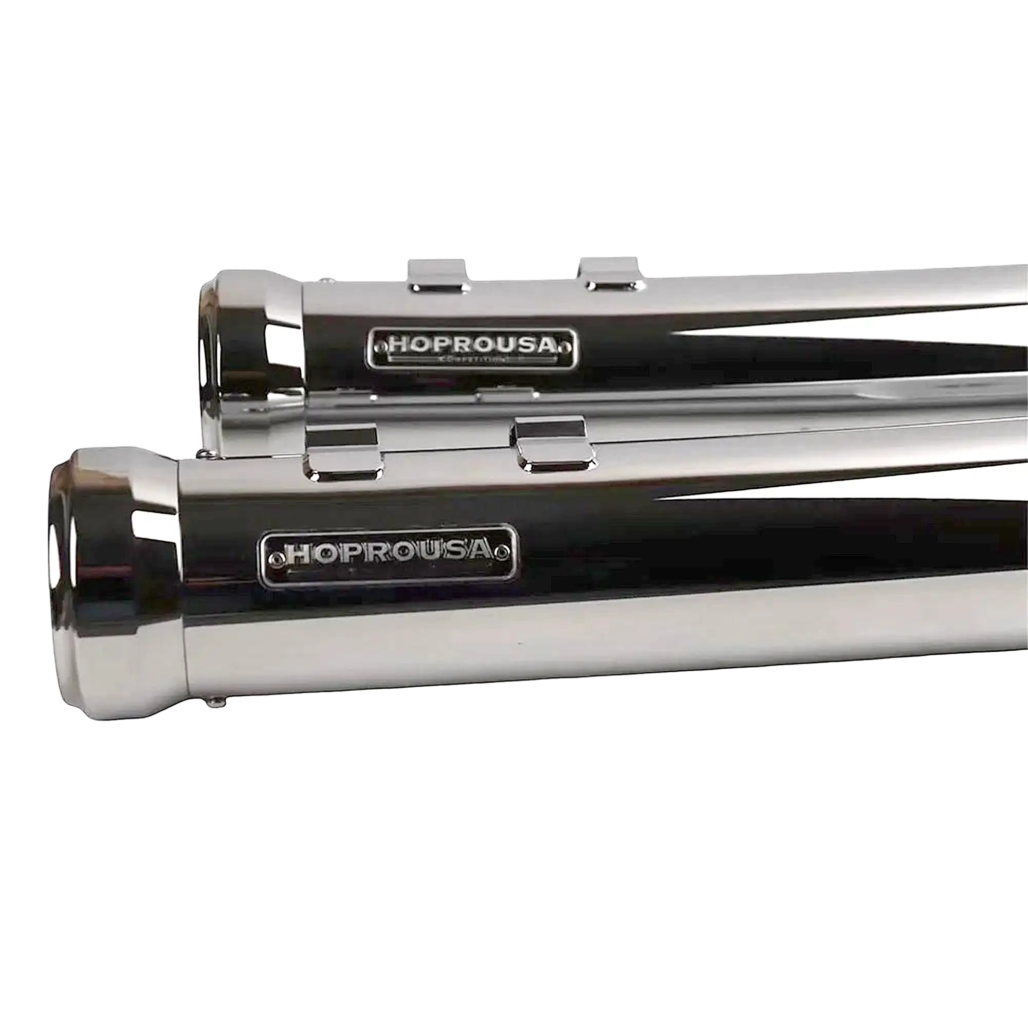 Chrome Slip-On Mufflers for 2017+ Harley Touring - Image 8