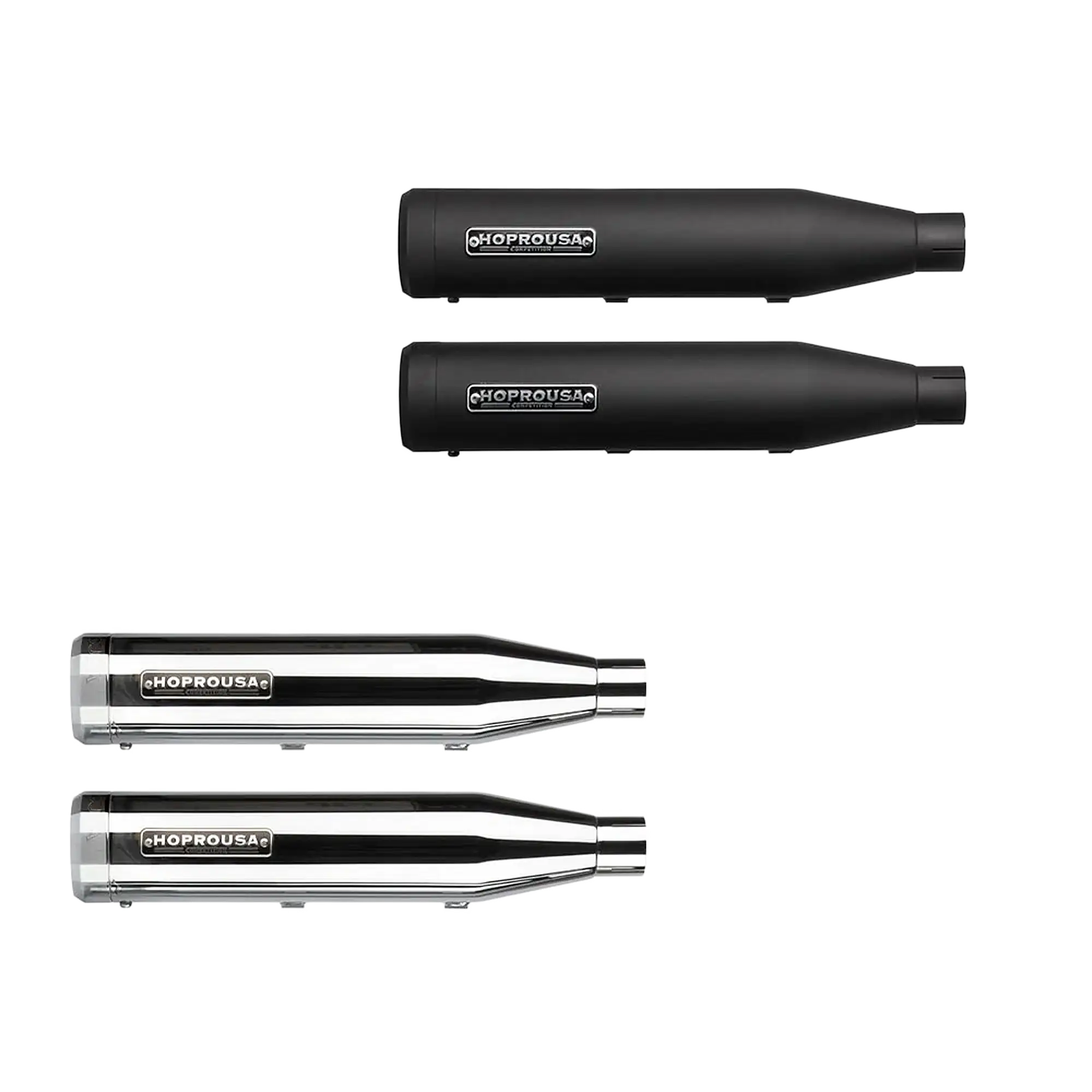 Dual Slip-On Mufflers for Sportster XL883 & XL1200