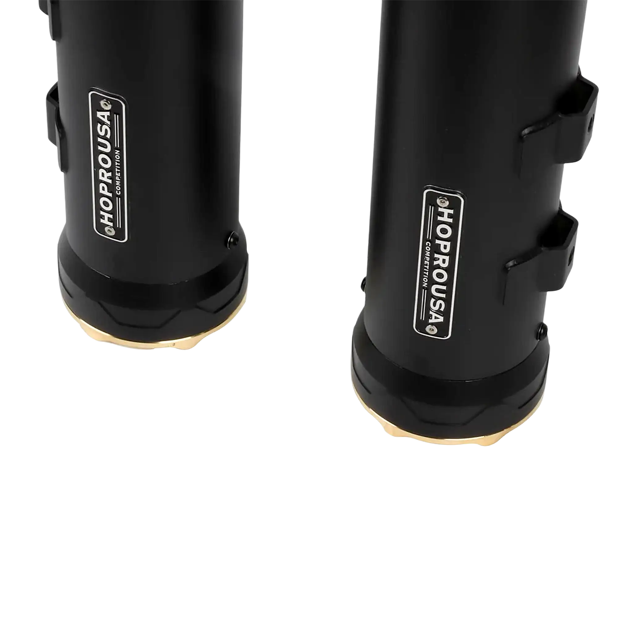 Black Slip-On Mufflers with Custom End Caps for 2017+ Harley Touring - Image 7