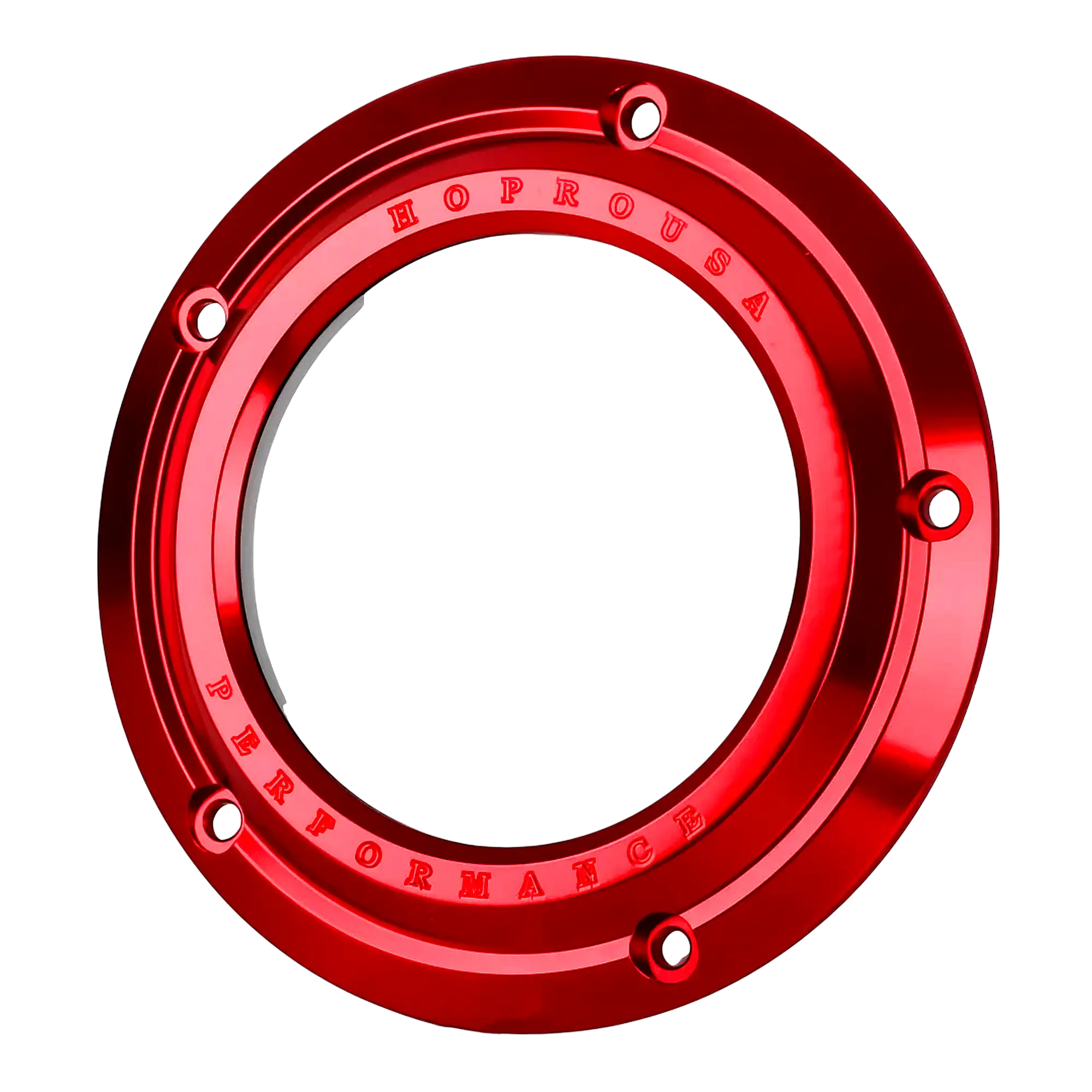 Clear View 5-Hole Derby Cover for Twin Cam