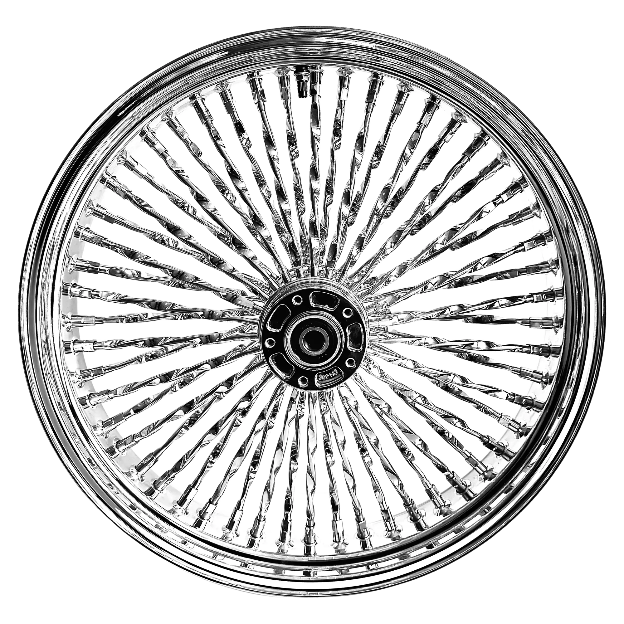 Fat 52 Twisted Stainless-Steel Spoke Chrome Wheel - Image 2