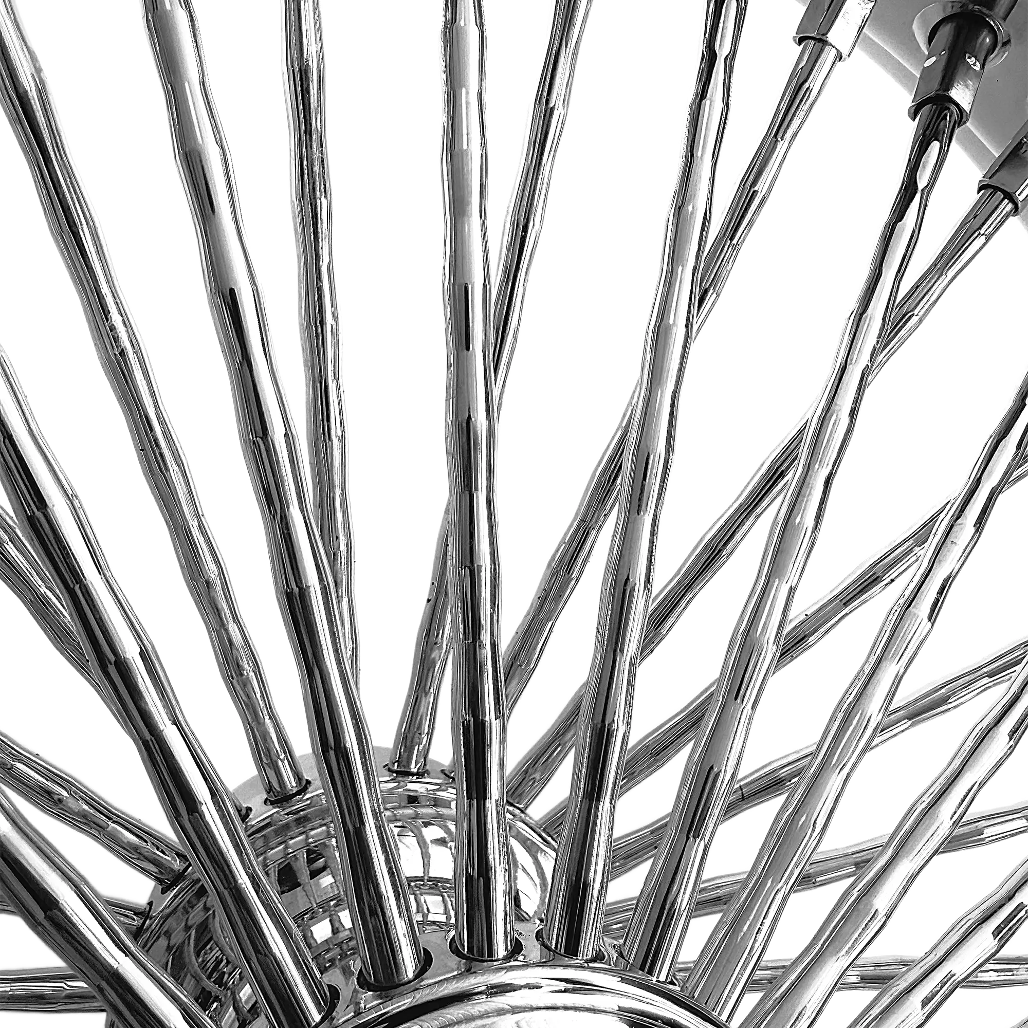 Fat 52 Stainless-Steel Ripple-Spoke Chrome Wheel - Image 6