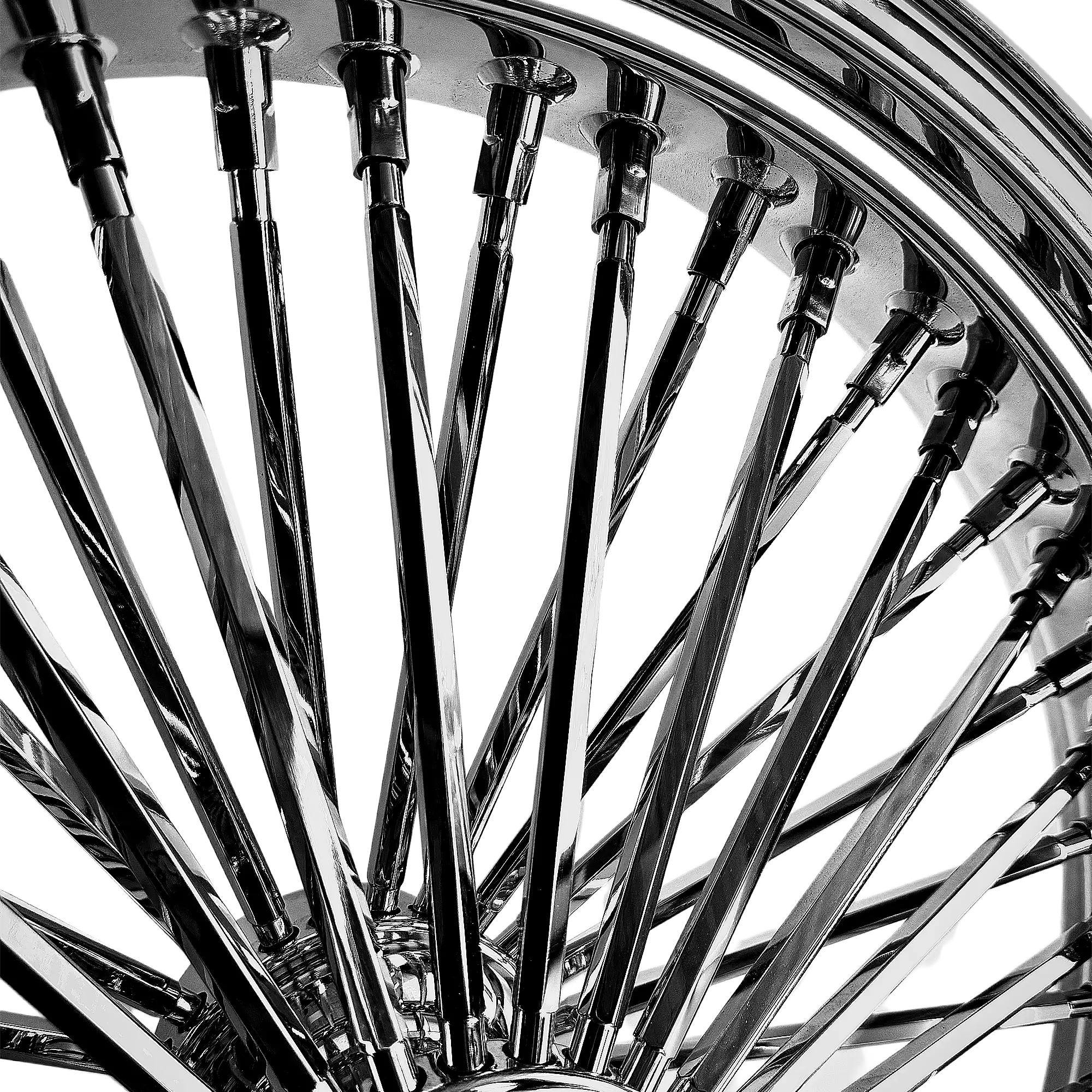 Fat 52 Stainless-Steel G-Spoke Chrome Wheel - Image 4