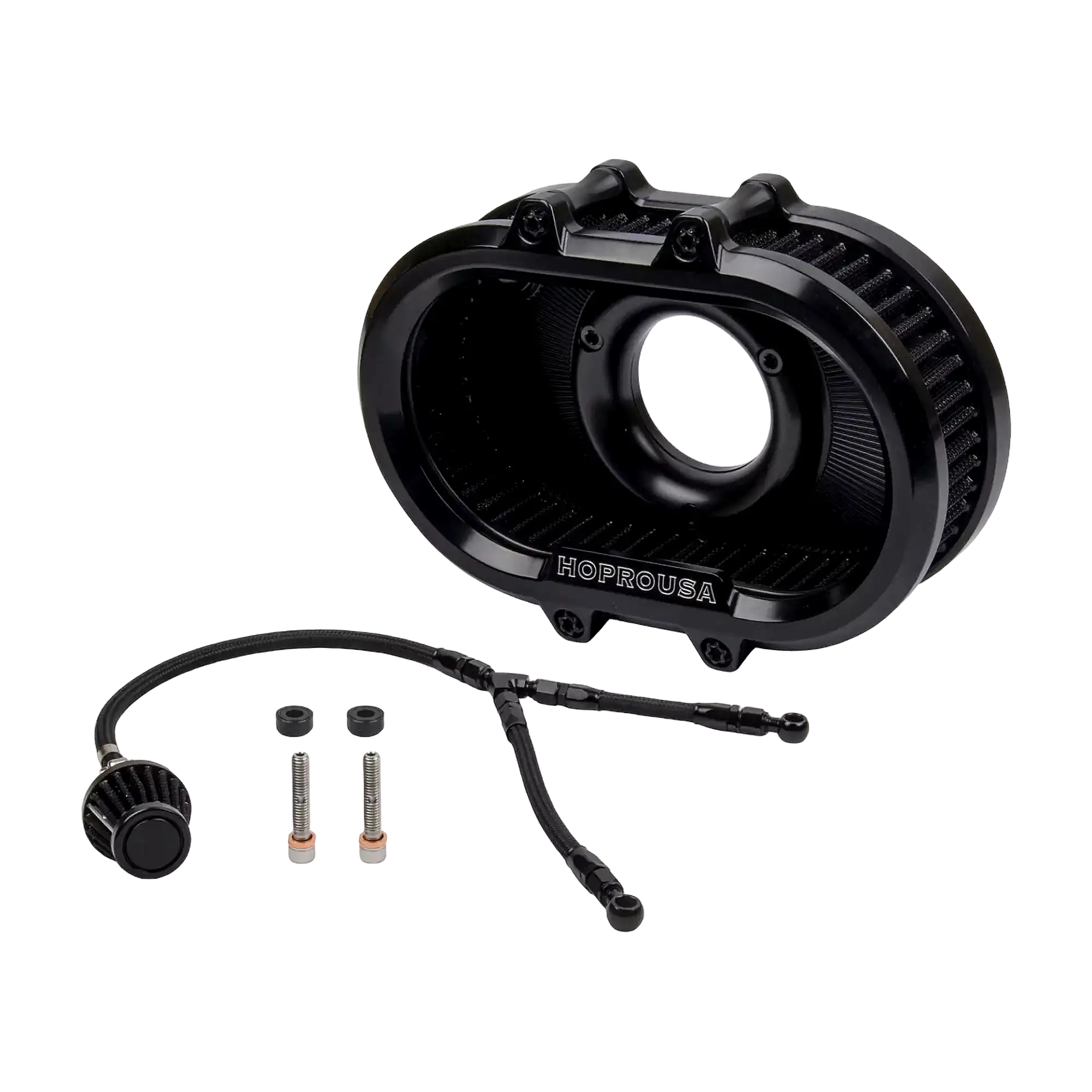 Oil Bypass Breather Kit for HOPROUSA Oval Clear View Air Cleaners - Image 3