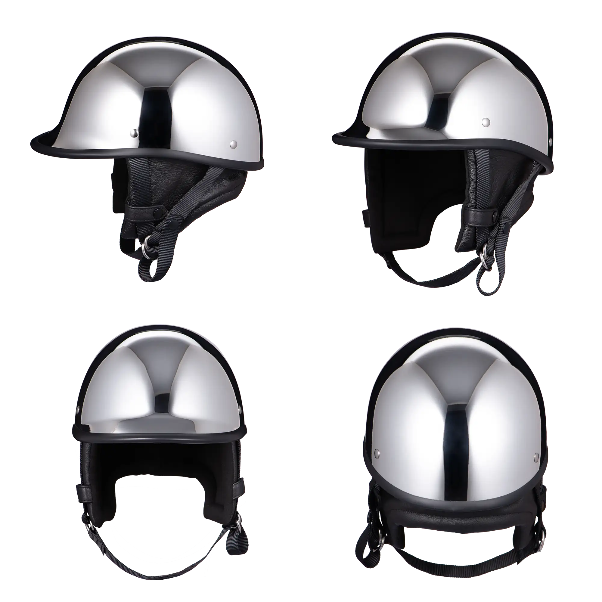 BornFree Clubster Vintage Jockey-Style Half Helmet – U.S.-Market Version - Image 8