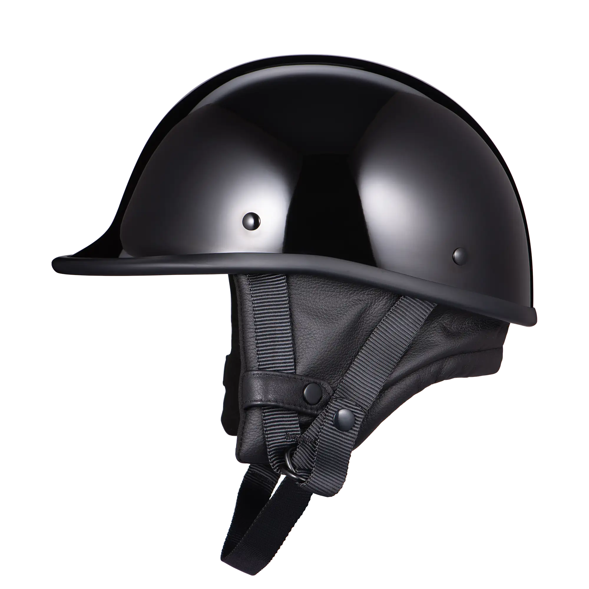 BornFree Clubster Vintage Jockey-Style Half Helmet – U.S.-Market Version - Image 2