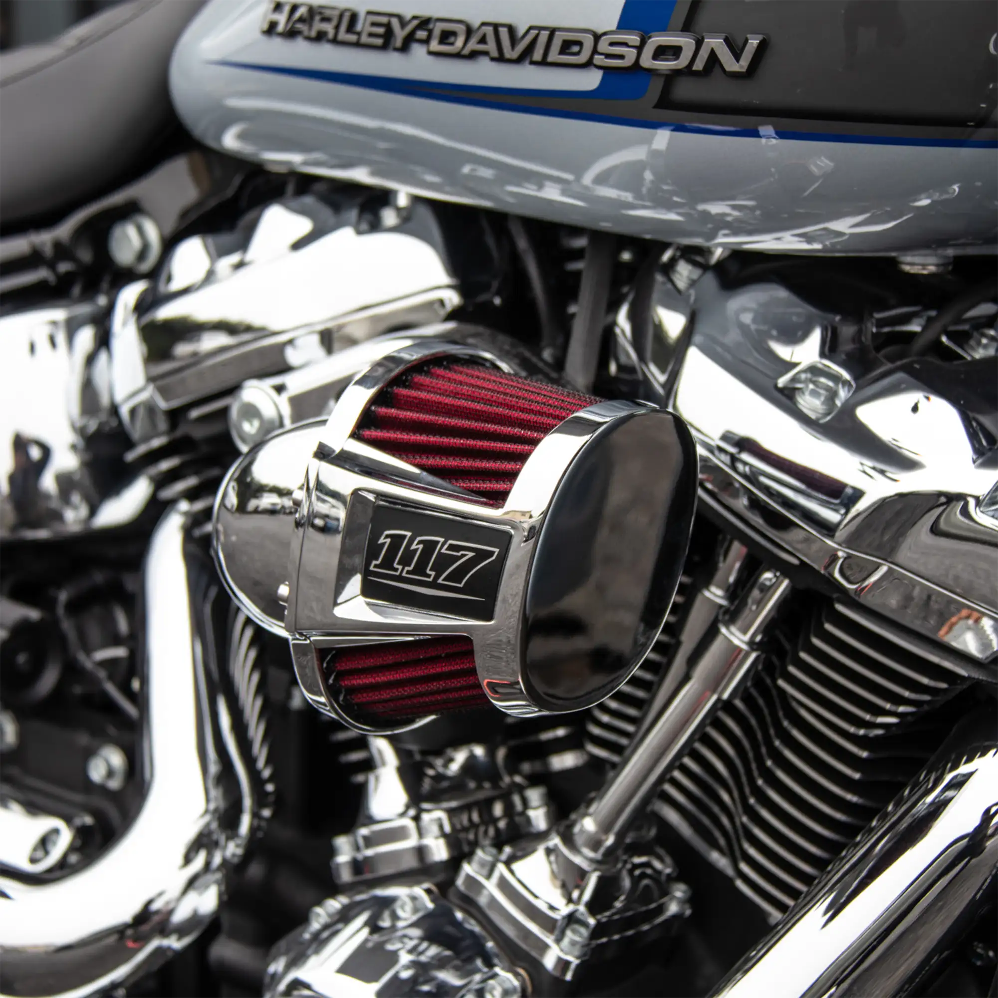 High-Flow Washable Replacement Air Filter for Harley Heavy Breather Elite - Image 4