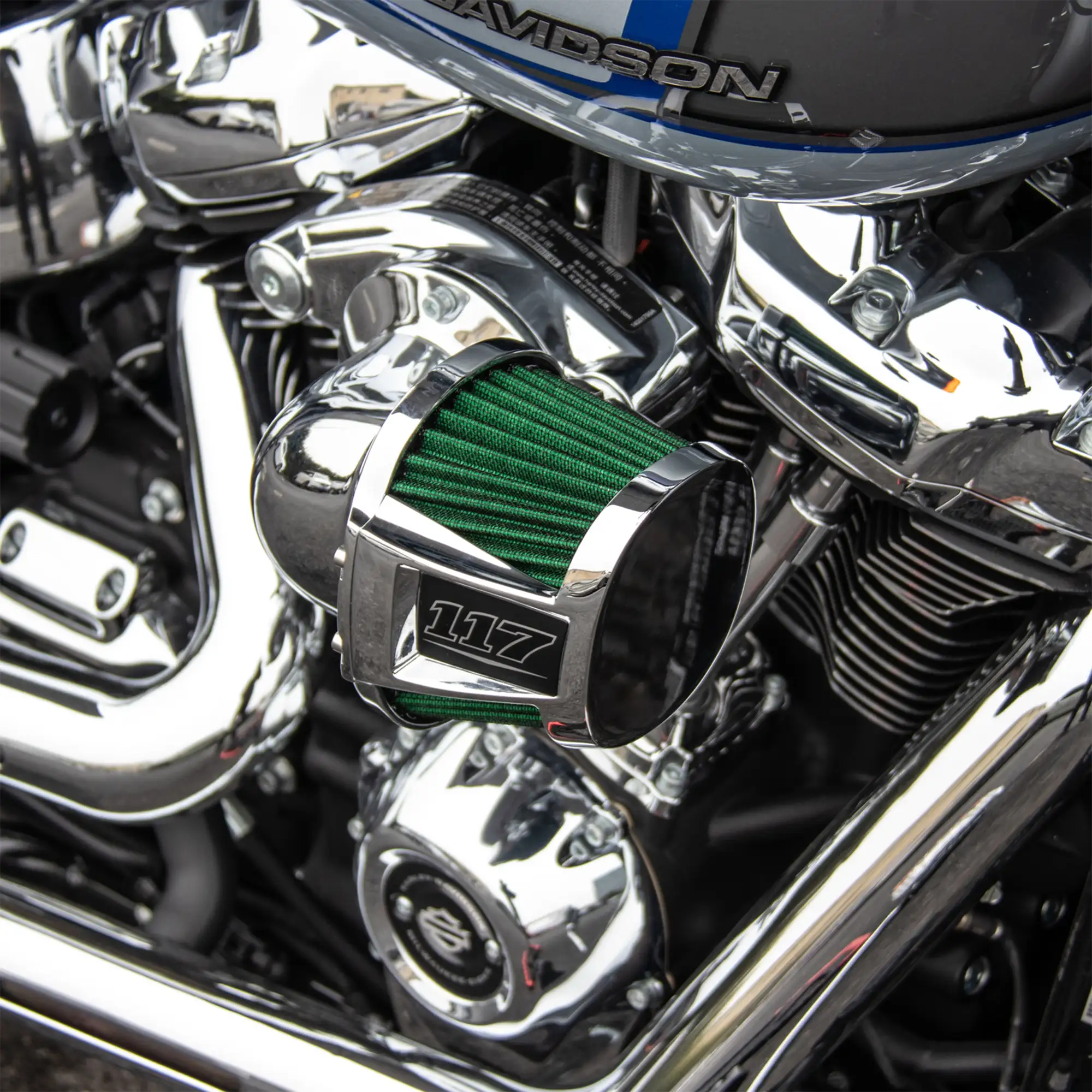 High-Flow Washable Replacement Air Filter for Harley Heavy Breather Elite - Image 7