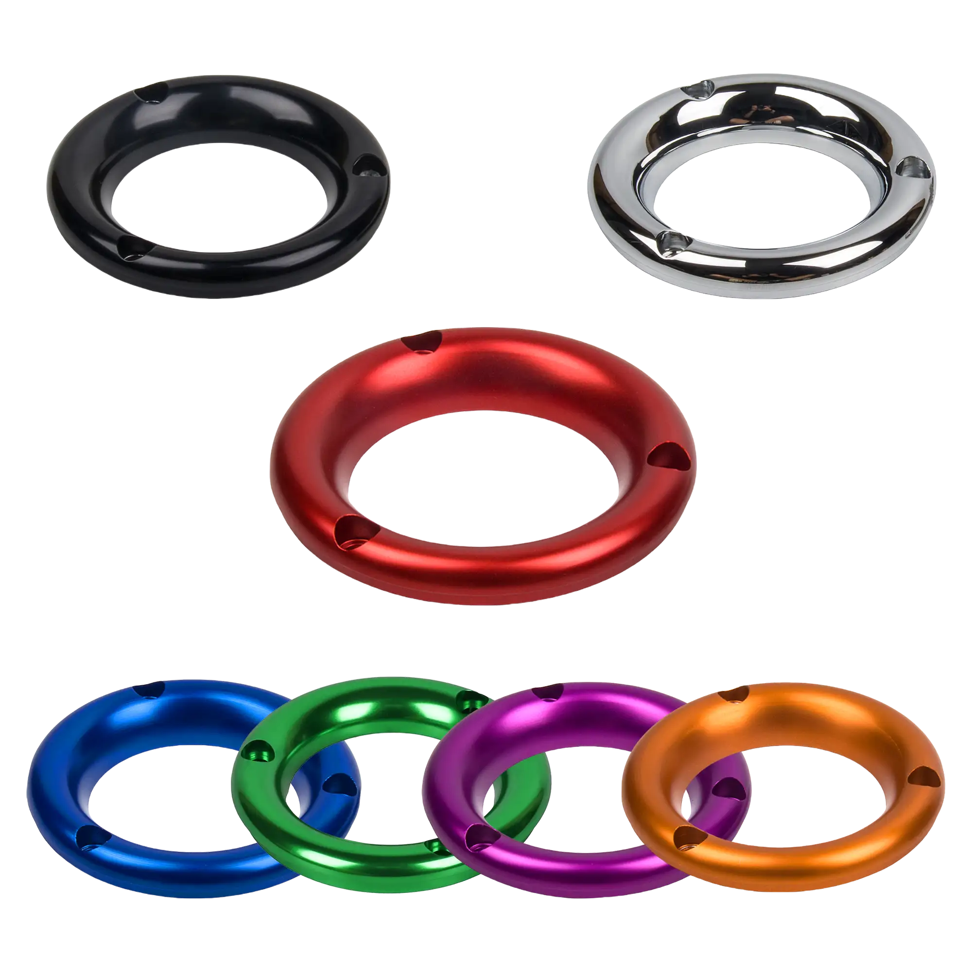 CNC Billet Intake Trim Ring for HOPROUSA Clear View Air Cleaners - Image 2