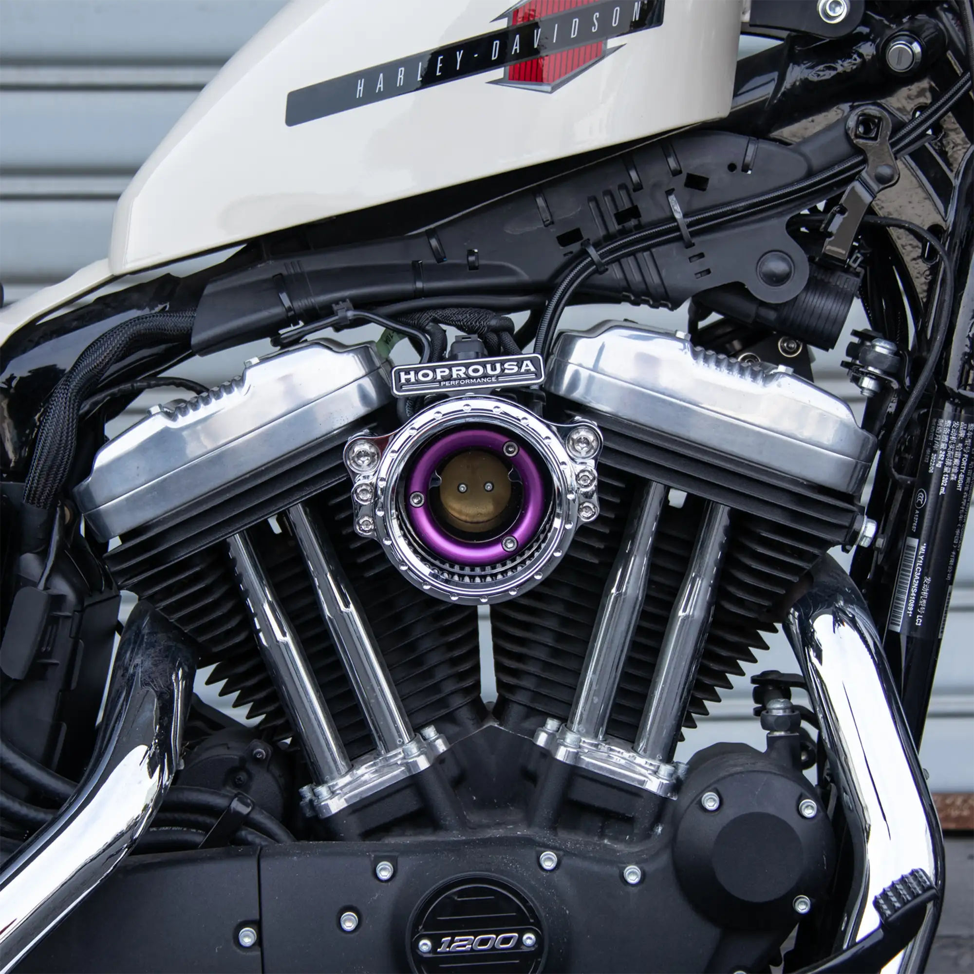 Clear View Round CNC High-Flow Air Cleaner for Sportster - Image 3