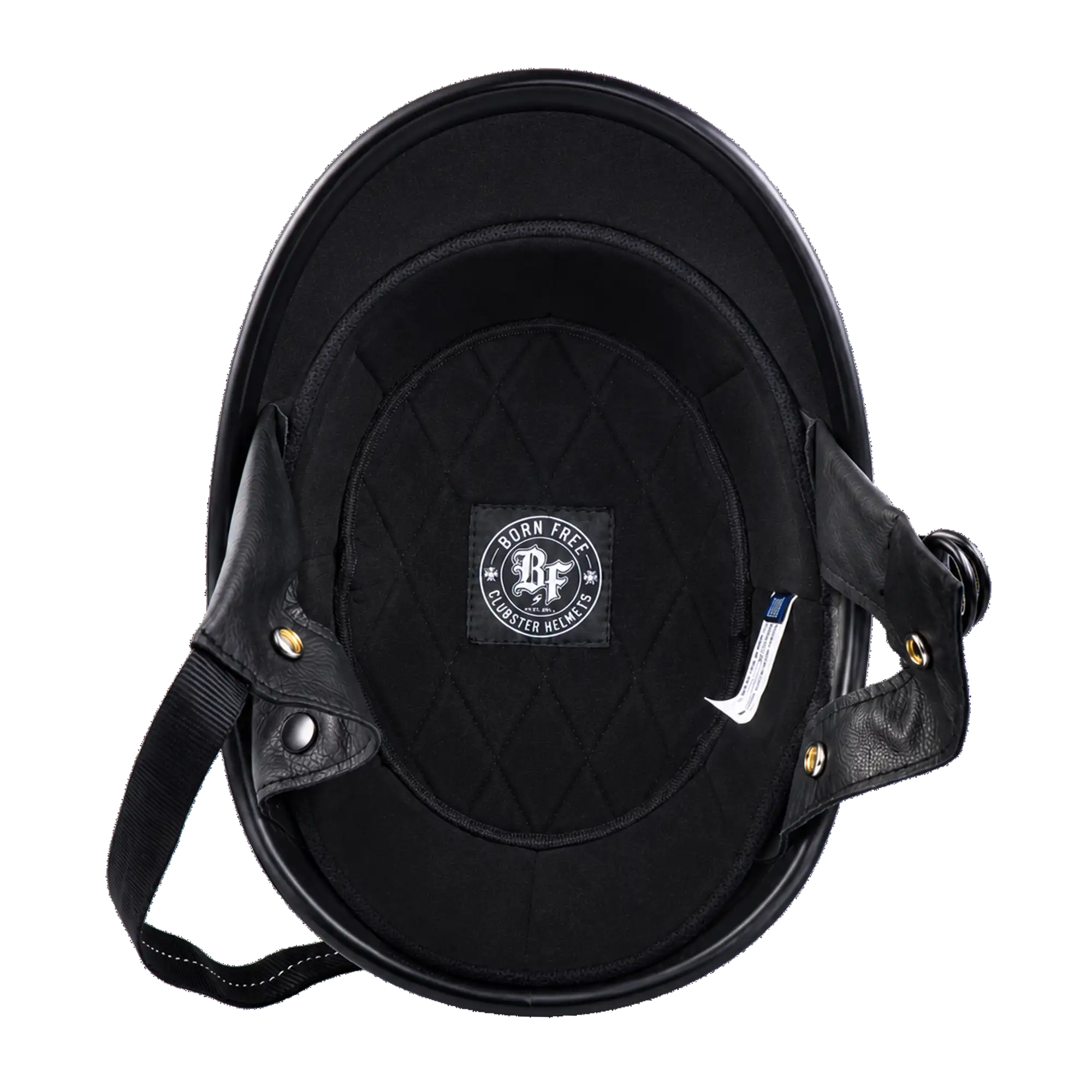 BornFree Clubster Vintage Jockey-Style Half Helmet – U.S.-Market Version - Image 3