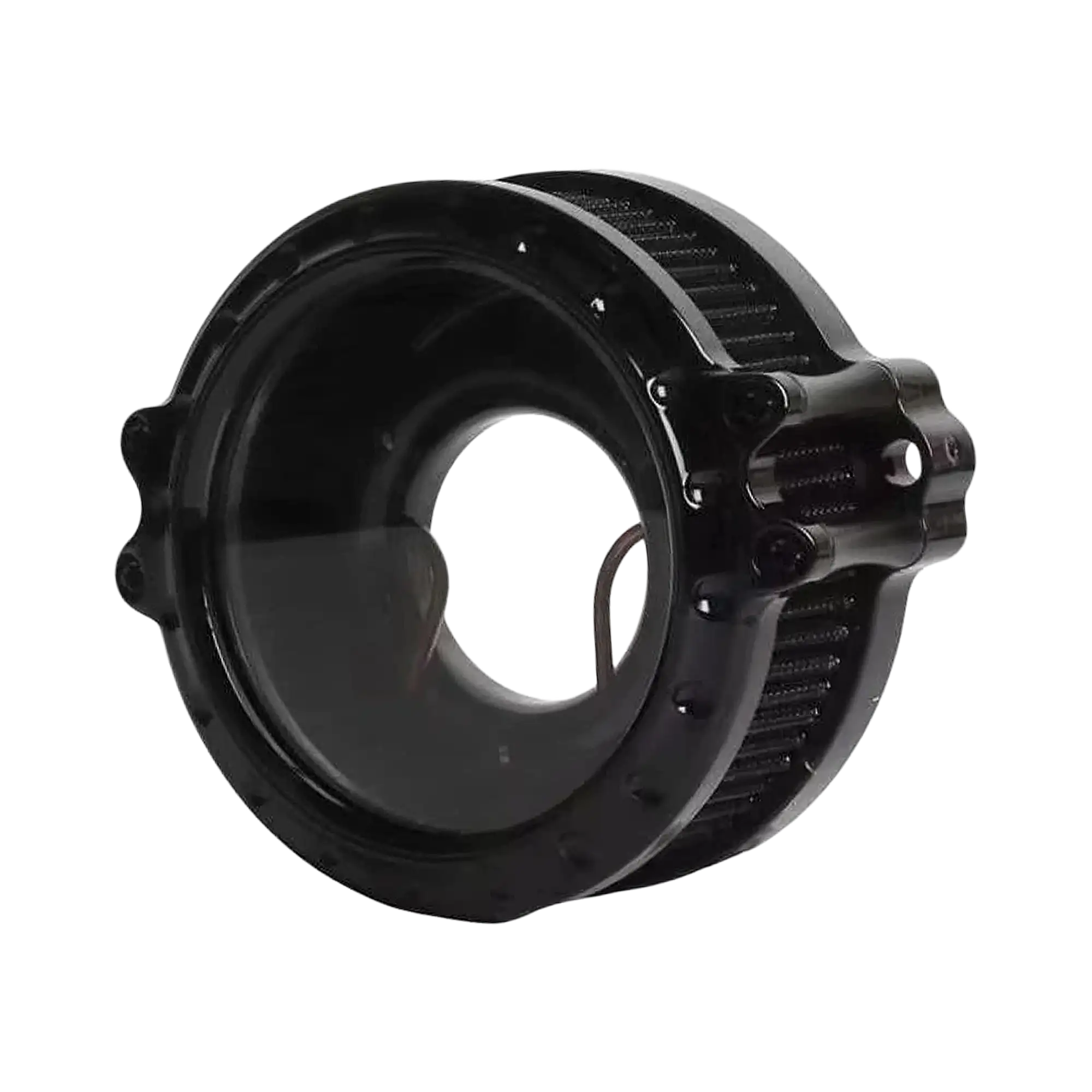 Clear View Round CNC High-Flow Air Cleaner for Milwaukee-Eight - Image 3