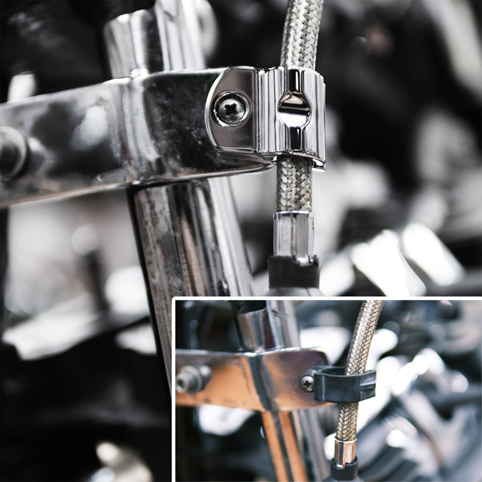 Clutch Cable Clip Kit for Softail - Image 4