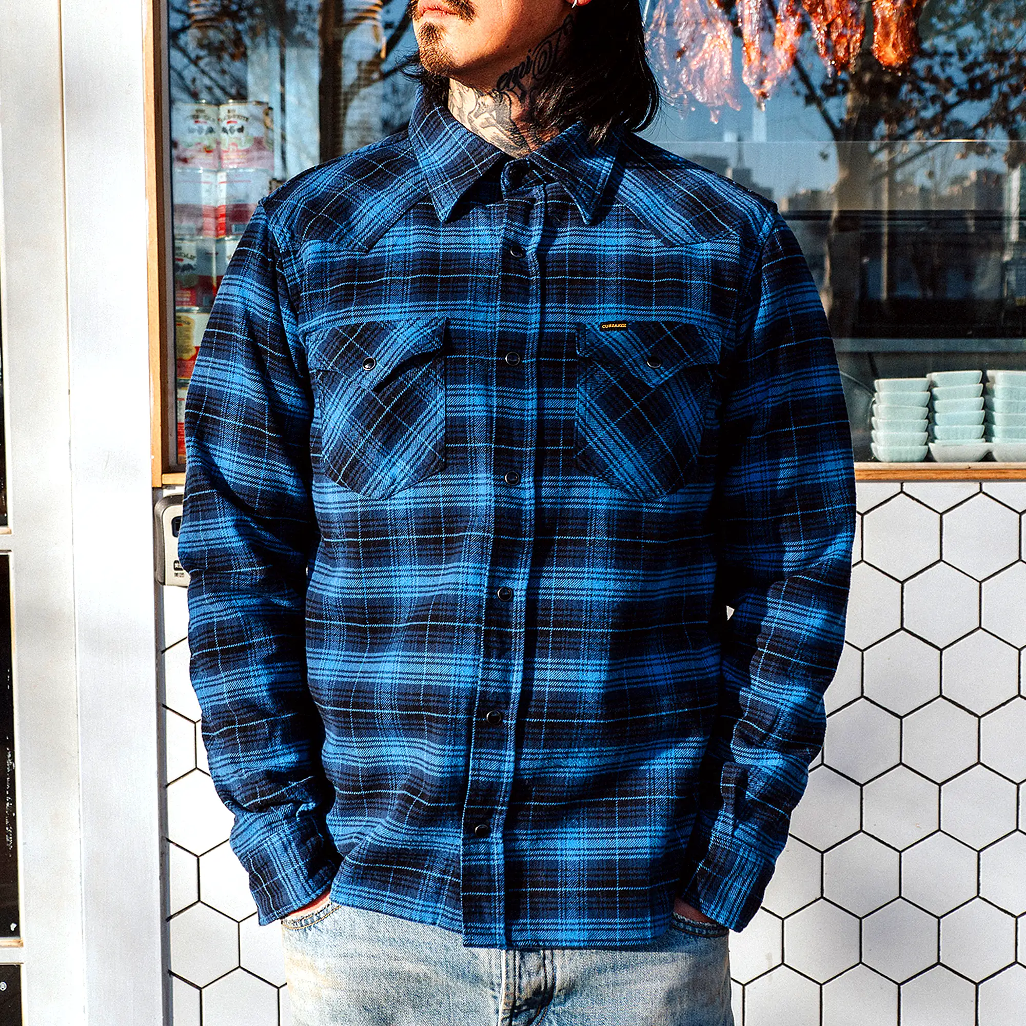 CURRAHEE 100% Cotton Plaid Flannel Shirt - Image 10
