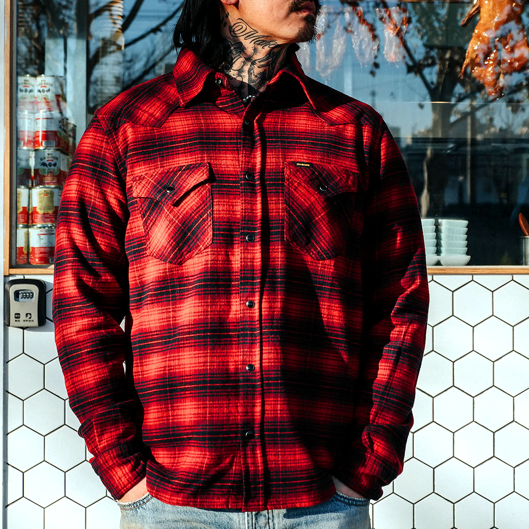 CURRAHEE 100% Cotton Plaid Flannel Shirt - Image 9