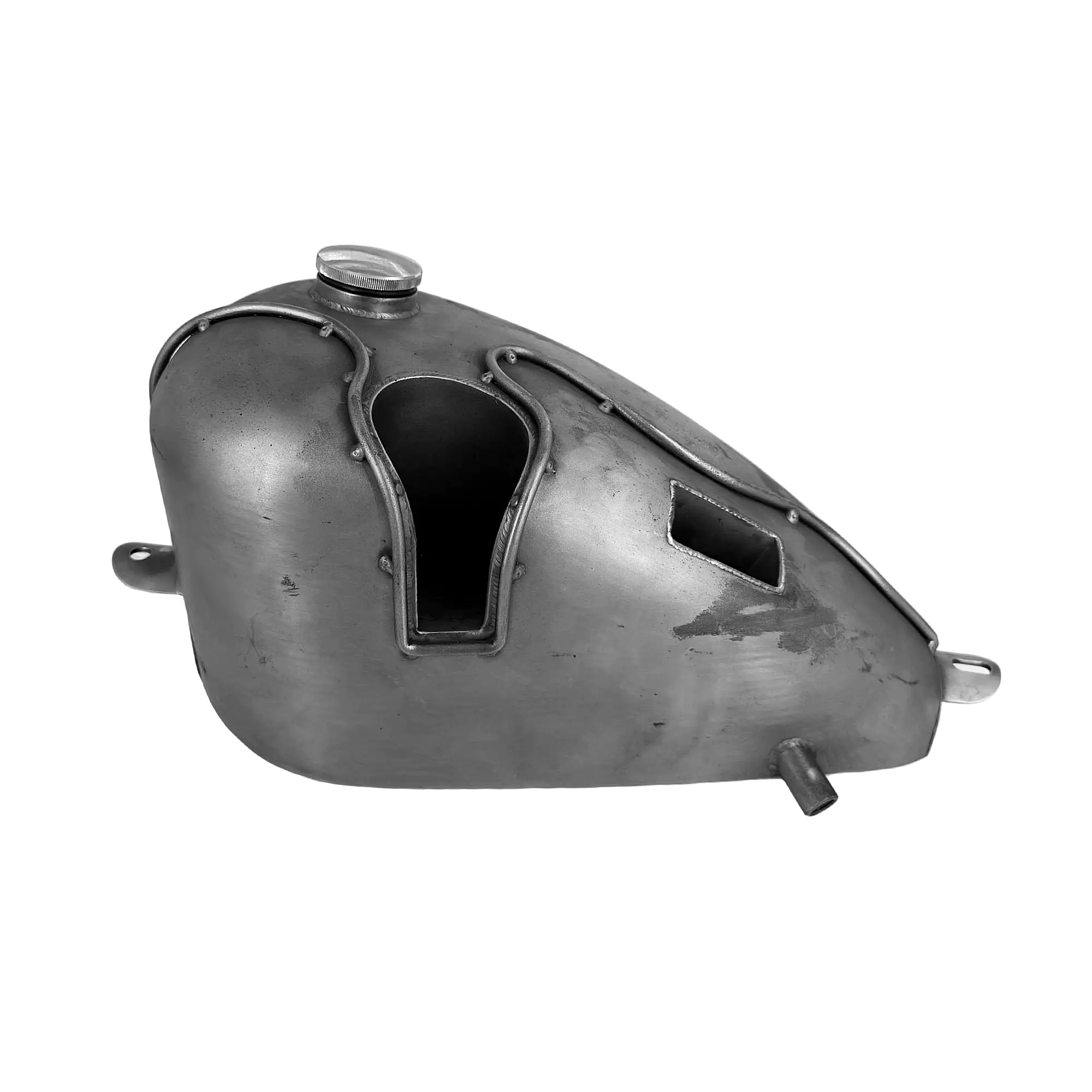 Custom Retro Gas Tank for Carbureted Harley Builds - Image 6