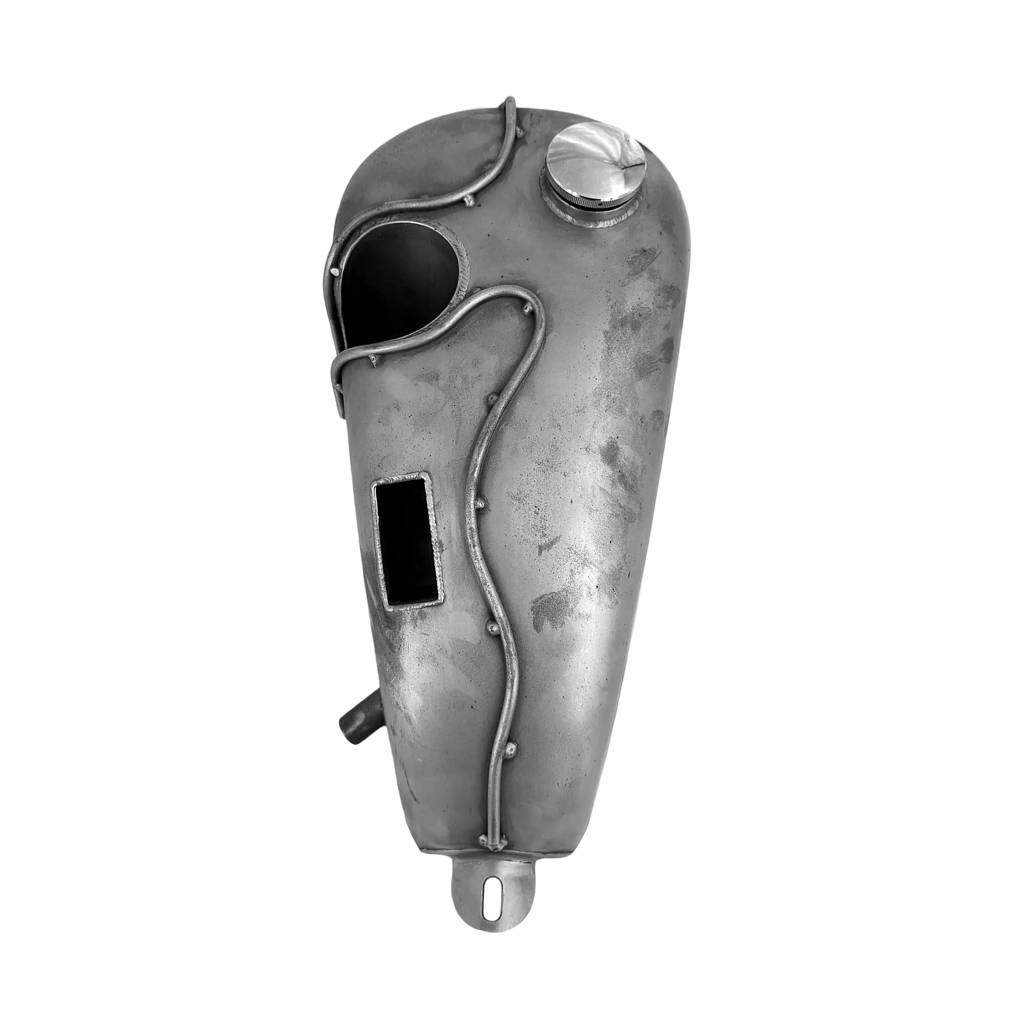 Custom Retro Gas Tank for Carbureted Harley Builds - Image 5