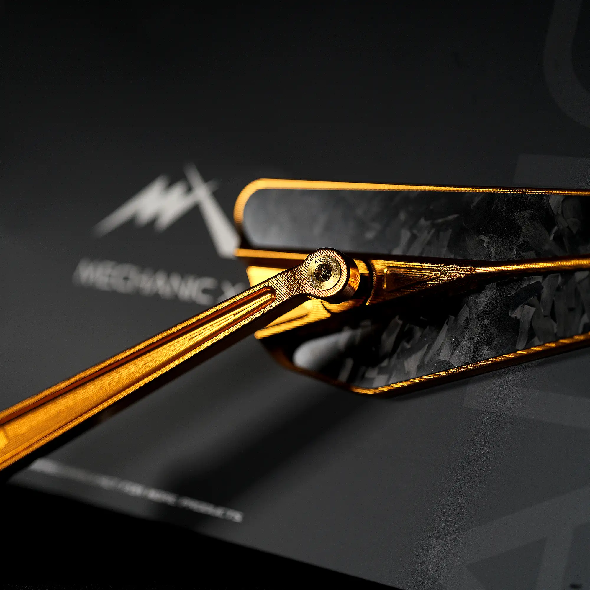 CNC Mirrors with Forged Carbon Fiber Accent - Image 6