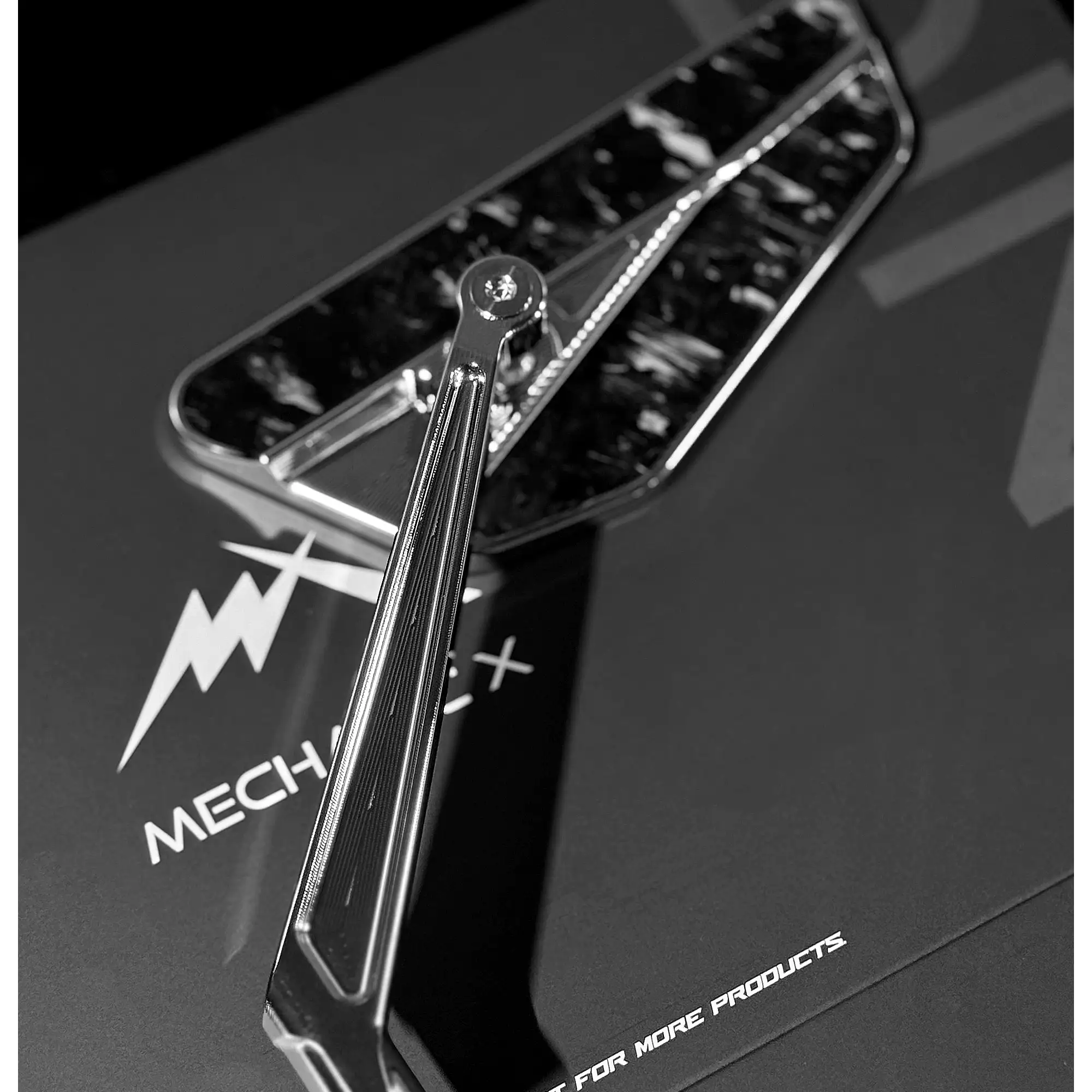 CNC Mirrors with Forged Carbon Fiber Accent - Image 7