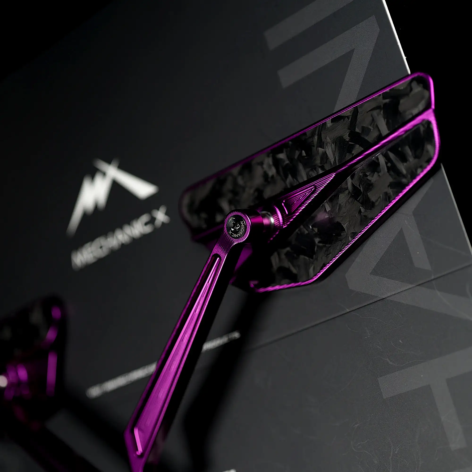 CNC Mirrors with Forged Carbon Fiber Accent - Image 8