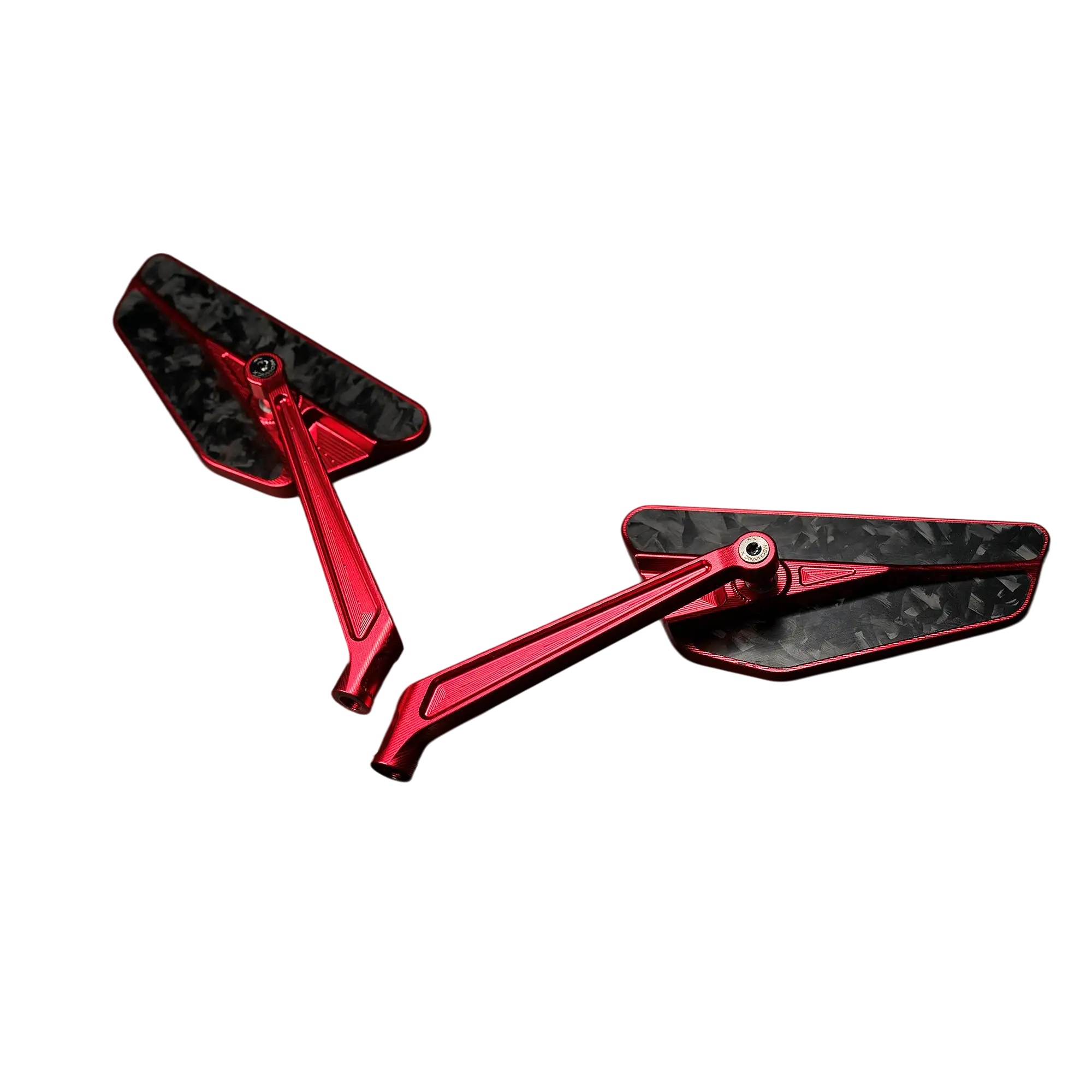 CNC Mirrors with Forged Carbon Fiber Accent - Image 2